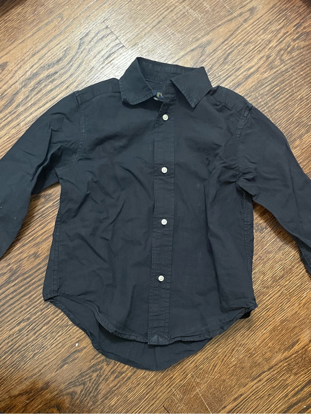 Ralph Lauren Black Long Sleeve Button-Down Shirt